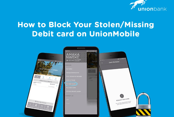 How to Block Union Bank Account and ATM Card